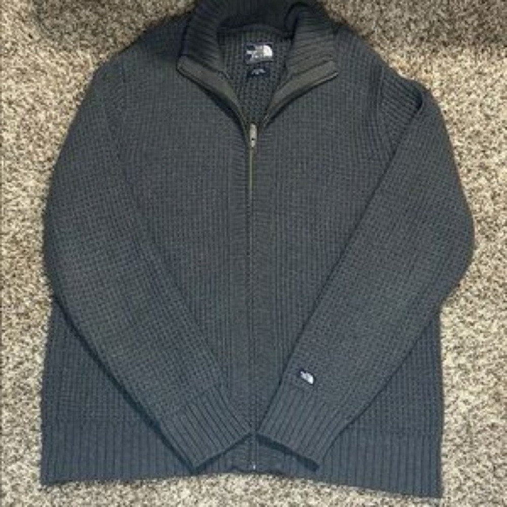 The North Face Dark Gray Zip-Up Sweater